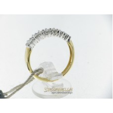 Salvini anello riviera in oro giallo e bianco con diamanti ct.0,63 ref. n57590
